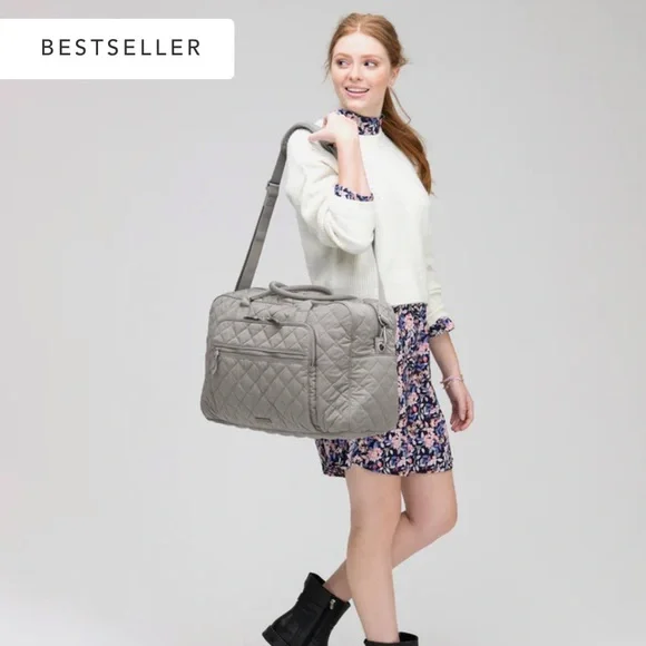 Best Selling Vera Bradley Weekender Travel Bag - MOONLIGHT GARDEN - Picture 7 of 10